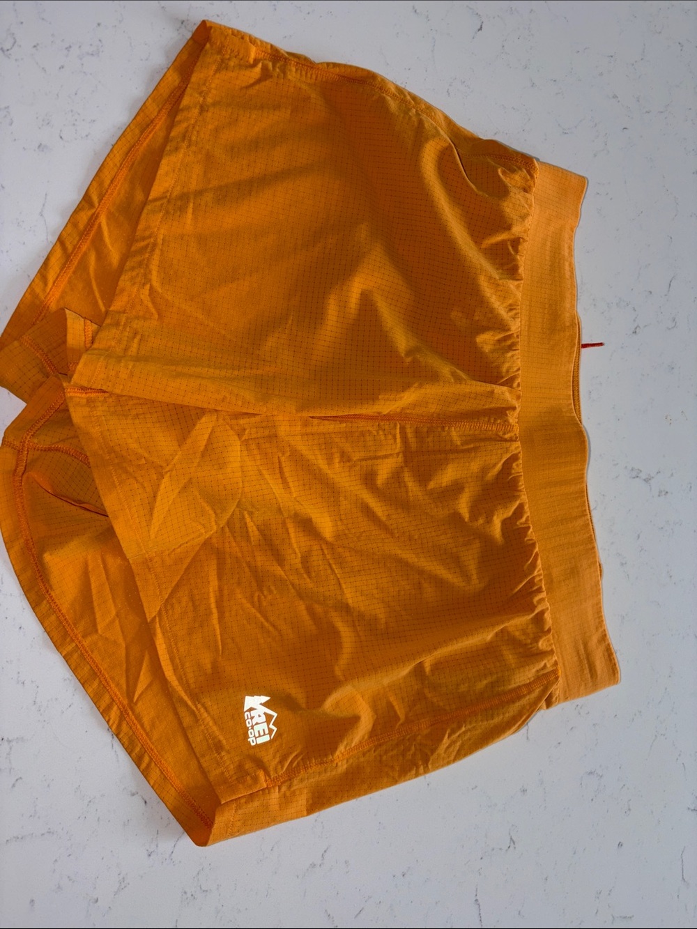 REI Men's Orange Athletic Running Shorts